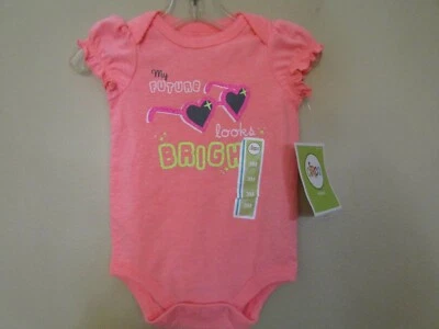 CIRCO "My Future Looks Bright" Size 3M~PEACH~Body Suit~Creeper - Image 1 of 4
