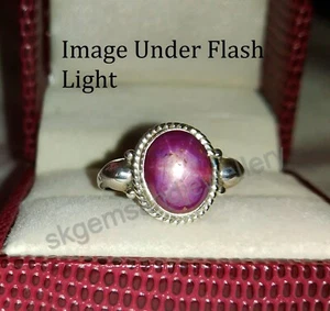 Natural Star Ruby Ring 925 Sterling Silver Ring Handmade Fine Ring All Size - Picture 1 of 12