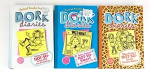 LOT of 3 Dork Diaries Books Hardcover by Rachel Renee Russell 4, 5 + 9 - Imagen 1 de 9