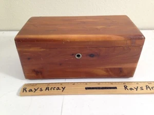 Lane Mini Cedar Chest Handkerchief Box Furniture Store Ad Premium Vintage NO Key - Picture 1 of 8