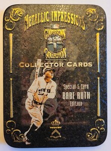 1995 Babe Ruth Metallic Impressions Collector Cards and Commemorative Baseball