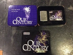 NOS ZIPPO - OUR CENTURY LIGHTER 1999, LIMITED EDITION BOX AND SLEEVE - Picture 1 of 6