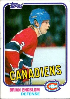 1981-82 Topps #10 Brian Engblom - Image 1 of 2