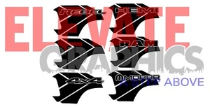 2019-2025 For Ram 1500 & 2500 Decals Side Walker Stripes Vinyl Graphics Stickers - Picture 1 of 17