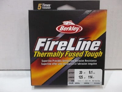 Cristal Berkley Fireline fundido térmicamente resistente 125 yardas elige tu peso de línea Foto 1 de 2