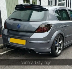 Rear Black Plastic Eyebrows to fit VAUXHALL ASTRA H 5 Door/Eyelid/Light/Brow/MK5 - Picture 1 of 7