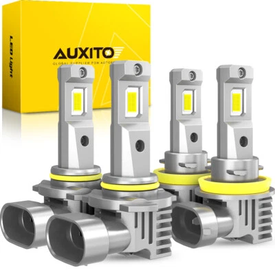 Auxito 9005 + H11 Combo LED Headlight High/Low 120W 80000LM 6500K Beam Bulbs Kit - Изображение 1 из 4