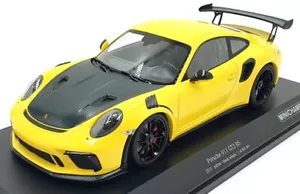 Minichamps 1/18 Scale Diecast 155 068231 - Porsche 911 GT3 RS 2019 Yellow - Picture 1 of 5