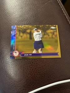 2024 TOPPS CHROME OLYMPICS LILIA VU GOLD REFRACTOR GOLF #27/50 - Picture 1 of 2