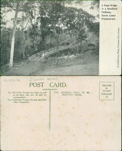 Sierra Leone Protectorate Rope Bridge Woodland A Lisk Carew Local Publisher - Picture 1 of 2