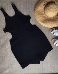 1930’s NRA knit wool swimsuit - UNISEX? - side cutouts - small / med - like new - Picture 1 of 12