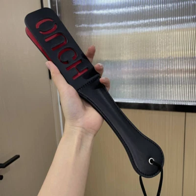 Paleta de cuero PU azotes equitación azotador látigo cultivo castigo juego al aire libre Foto 1 de 4