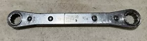 VINTAGE Snap-On R1618 Flat Ratcheting Reversible Wrench 1/2” X 9/16” - Picture 1 of 6