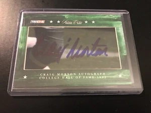2007 TriStar Signa Cuts Craig Morton Dallas Cowyboys HOF Autograph #/90 - Picture 1 of 2