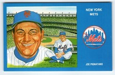 1969 NY Mets Baseball Postcard Susan Rini Joe Pignatano Unused Limited Edition
