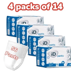 iD Hose Plus Case Saver extra groß 4 Packungen mit 14 Inkontinenzhose Klimmzug - Bild 1 von 3