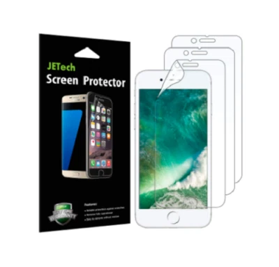 JETech Screen Protector for iPhone 8 Plus and iPhone 7 Plus, PET Film, 3-Pack - Image 1 of 4