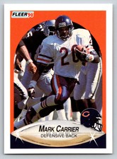 1990 Fleer Update Mark Carrier #U-111  RC   Rookie  Chicago Bears 101799