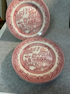 "Juego de 5 platos de cena de 10"" Royal Wessex England Red Willow" - Imagen 1 de 11