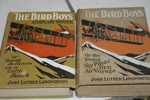 THE BIRD BOYS Book Lot of 2 Aeroplane Wonder and Sky Pilots Langworthy 1912/14 - Bild 1 von 9