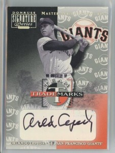Orlando Cepeda 2001 Donruss Signature Series Team Trademarks Auto Autograph