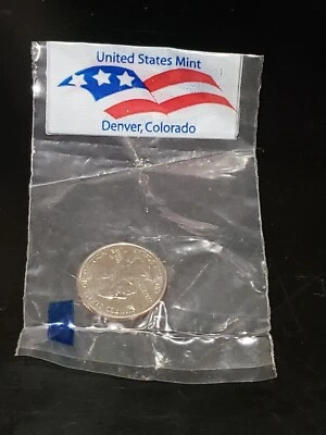2004-D UNCIRCULATED Texas State Quarter IN SEALED DENVER COLORADO MINT BAG - Image 1 of 4