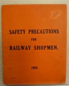 EA13 - 001 - Safety Precautions for Railway Shopmen - Pocket Book - 1929 - Picture 1 of 3