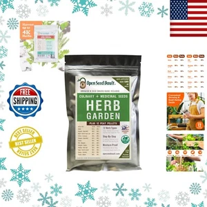 Open Seed Vault Kit de hierbas medicinales y culinarias nativas 100% sin OGM,... - Foto 1 di 7