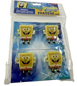 (Paquete de 4) Gomas de borrar únicas Bob Esponja - Diseño divertido y colorido - Imagen 1 de 2