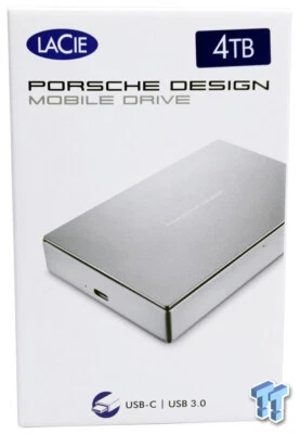 Set of 2 LaCie P9227 Porsche Design Mobile External Hard Drive 4TB USB C - Image 1 of 4