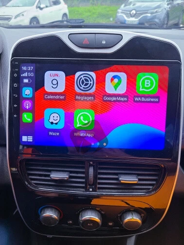 Für Renault Clio 4 2017-2019 32G Android 13 Autoradio CarPlay GPS Navi RDS BT - Bild 1 von 4