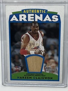 2001-02 Topps Heritage Authentic Arenas Hakeem Olajuwon #AAR4 - Picture 1 of 2
