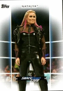 2017 Topps WWE Women's Division Wrestling Card Smackdown #R-33 Natalya - Picture 1 of 2