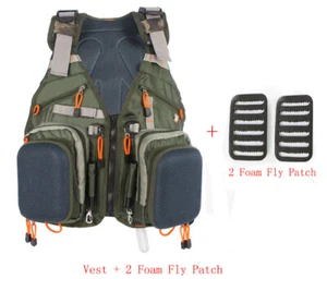 Multi-pocket Fly Fishing Vest Backpack Chest Bag Adjustable size fishing vests - Picture 1 of 12