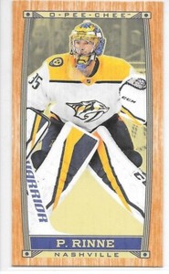 2019-20 19-20 OPC O-Pee-Chee Pekka Rinne Caramel Minis Wood Border Parallel card