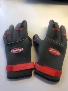 Berkley fingerless neoprene fishing gloves - rubberized texture - XL Worn Once - Picture 1 of 4