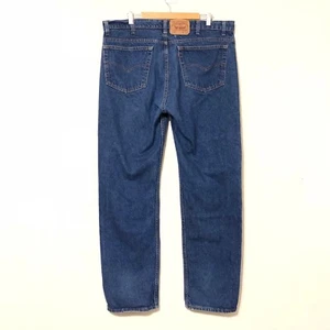 Vintage USA made 505 Levis Zipper Jeans Denim blue indigo big tall Arbeitshose - Bild 1 von 5