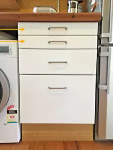 IKEA KUNGSBACKA matte white drawer front 40x10 cm - Picture 1 of 4
