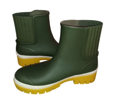 Botas de lluvia TORY BURCH para mujer verdes bloques de colores talla 10 usadas Foto 1 de 4