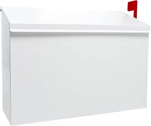 Wall-Mount Mailbox with Flag Metal Mail Box for outside Large Capacity Rust-Proo - Picture 1 of 12