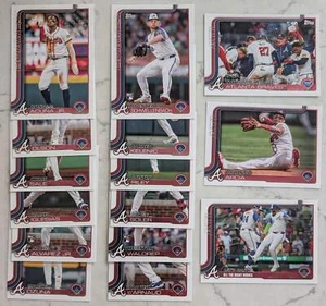 2025 Topps Series 1 Baseball Team Set 15 Cards Atlanta Braves Ronald Acuna Jr Ol - Picture 1 of 3