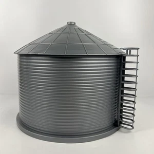 New Ray Plastic Hopper Grain Bin Silo Farm Barn Toy 8" Tall  9” Wide 1/64 Scale - Picture 1 of 9