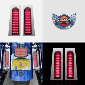 Custom Dynamics ProBEAM Fillerz Chrome/Red Saddlebag Lights Touring PB-FILL-R-C - Bild 1 von 1