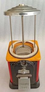 VINTAGE VICTOR VENDING CORP 1 CENT GUMBALL MACHINE FOR PARTS/ RESTORATION - Picture 1 of 14