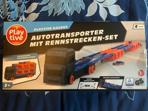 Playtive Autotransporter mit Rennstrecken-Set inkl. 3 Autos neu Orginalverpackt - Bild 1 von 3