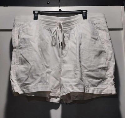 Pantalones Cortos Orvis Para Mujer Blancos Pull On Mezcla de Algodón con Cordón Nuevos con Etiquetas Talla XXL Foto 1 de 4