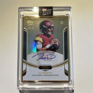 2024 TOPPS NOW ROOKIE CAMPAIGN JAYDEN DANIELS GOLD FRAME AUTO 5/50 COMMANDERS - Picture 1 of 7