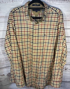 Camisa Tommy Hilfiger para hombre a cuadros con botones talla XL 100 % algodón - Imagen 1 de 8
