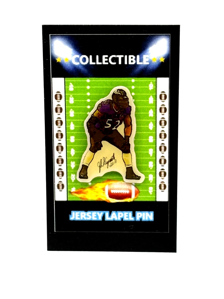 Baltimore Ravens Ray Lewis action lapel pin-Classic Artwork Collectable - Image 1 of 1
