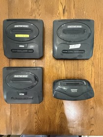 Lot of 3 Sega Genesis and 1 32X Game Consoles Only Non Working Parts Or Repair